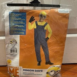 Boys Minion Dave Child costume, lightly used.